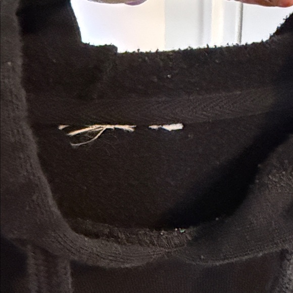 Vans Women’s Hoodie Sweatshirt Checkerboard Sleeve Black Skater Size XS/S - Picture 6 of 10